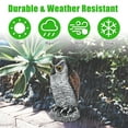 Owl Decoy Statue Protect Garden Yard Scare Birds Away Pigeon Repellent