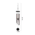 thumbnail image 3 of Wind Chimes Outdoor Tone, Wind Chime Outdoor Sympathy Wind-Chime With 6 , Elegant Chime For Garden Patio Black Windchimes, Xinsrenus Under $5! Wind Chimes Outdoor Tone, Wind, 3 of 7