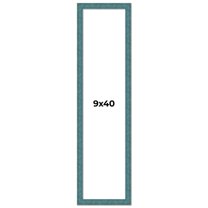 9x40 Frame Blue Rustic Barnwood Solid Wood Picture Frame Width 1.25 Inches | Interior Depth 0.5