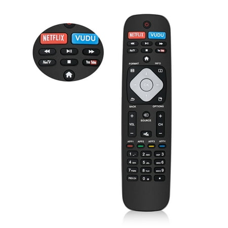 Universal Remote Control Replacement for Philips LED LCD 4K UHD Smart TV