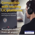 thumbnail image 4 of Jabra Evolve2 85 - USB-A MS Teams Stereo - Black Wireless Headset / Music Headphones Black, 4 of 5