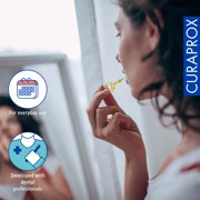 Curaprox CPS 09 Prime Refill Interdental Brushes, Yellow, Gentle Cleaning of Tight Gaps, for Adults, 8 Count