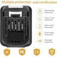 thumbnail image 4 of Batería y cargador  battery 12V, compatible con Makita BL1015, BL1016, BL1021B, BL1041B, 12V 2000 mAh, para Makita DC10WD, DC10SB, DC10WC, 4 of 7