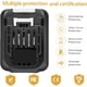 thumbnail image 4 of Batería y cargador  battery 12V, compatible con Makita BL1015, BL1016, BL1021B, BL1041B, 12V 2000 mAh, para Makita DC10WD, DC10SB, DC10WC, 4 of 7