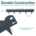 thumbnail image 5 of Sunnydaze Scalloped 7.25" x 41.75" Gray Steel Landscape Edging Border (5 Pack), 5 of 12