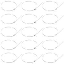 Toyandona 100Pcs Silver Metal Zip Ties for Securing Outdoor Chain Link Fence Posts