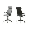 thumbnail image 2 of Monarch Specialties Office Chair Executive Fixed Armrests, Padded Backrest, Adjustable Height Fabric, 2 of 8