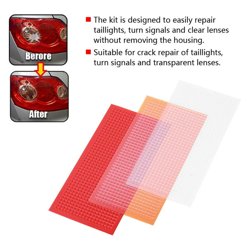 Auto Lens Repair Kit Quick Fix Cracked Broken Tail Light, 50 OFF