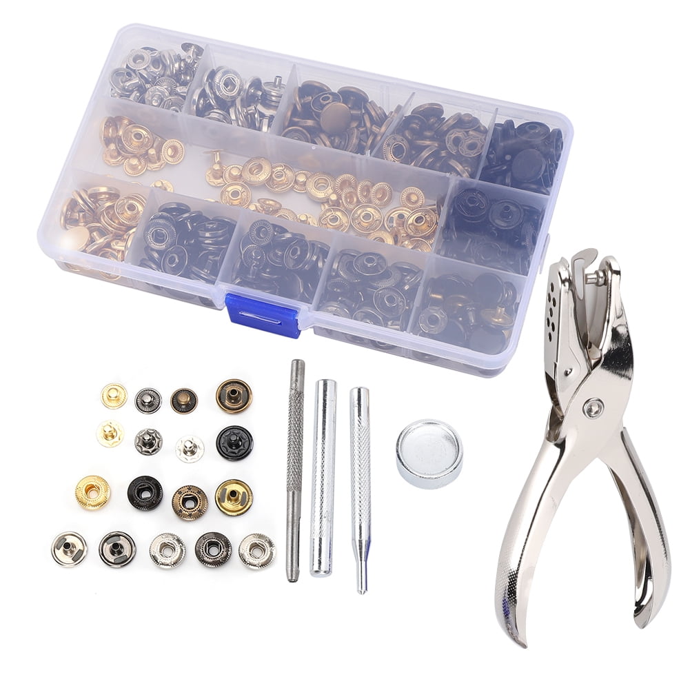 Snap Fastener Tool For Leather, 120 Set Snap Fastener Kit, For Down