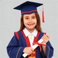 thumbnail image 4 of WENXIAOO Unisex Graduation Cap and Gown Graduation Ceremony Outfit Various Styles Navy Cap and Gown Outfit for Boys Girls Formal Academic Robe Outfit 13-14 Years, 4 of 6