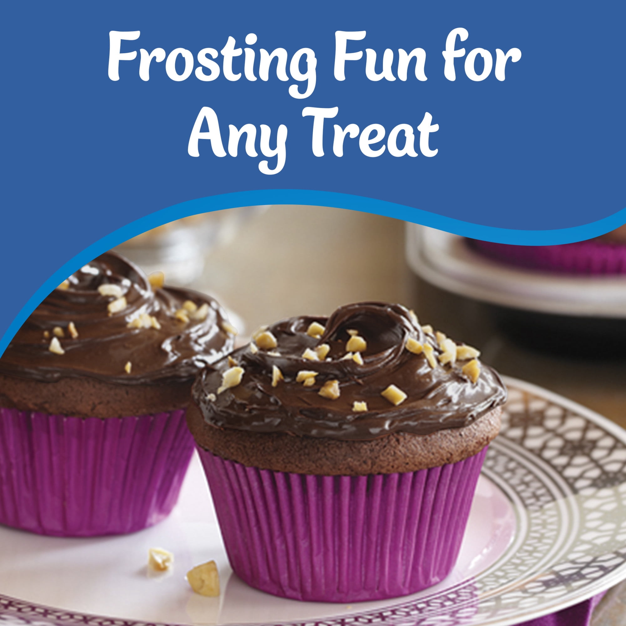 (8 pack) Pillsbury Creamy Supreme Chocolate Fudge Flavored Frosting, 16 oz Tub