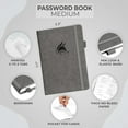 thumbnail image 2 of czcpp-Password Book with Alphabetical Tabs \u2013 Hardcover Address Keeper Log \u2013 Medium Journal for Seniors, Home Office Gifts (Grey), 2 of 4