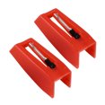 thumbnail image 3 of HEANUJJ 1Pair Red Replacement Needle Stylus for Gramophone with Perfect Rendition and Durable Materials, 3 of 8