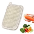 thumbnail image 2 of Kitchen Cleaning Brush, Vegetable Cleaning Brushes Flexible Vegetable Brush Scrubber For Food, Multi-Use Fruit And Veggie Scrubber Fruit And Veggie Cleaner For Home Kitchen, 1Pc(Beige,4.7x3"), 2 of 8