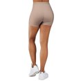 thumbnail image 3 of Gilbin Ultra Soft High Waist Yoga Stretch Mini-Bike Shorts for Women-Many Colors-One Size & Plus Size (Beige S-L), 3 of 6