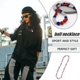 thumbnail image 5 of RJSQAQE Ice Collection Necklace,Baseball Bling Necklace,Rhinestone Ball Necklace,Athletic-Inspired Jewelry for Competitive Ball Players and Athletes Y8A6, 5 of 8