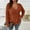 Orange, variant on Holzkary Women Plus Size Casual Knit V Neck Lightweight Long Sleeve Sweaters Women's Solid Colour V Neck Knit Long Sleeve Pitted Stripe Brushed Pullover Top Beige Xxl