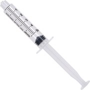 5mL Luer Lock Syringe (100 Pack), Sterile, Individually Wrapped, Syringes for Liquid, Scientific Labs, Feeding Syringes for Pets, Measurement, Medicine, Dispensing, Oral, Clear