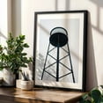 thumbnail image 4 of Greenpoint Water Tower - Brooklyn New York Photography Black Framed Wall Art Print 12 x 18 inches, 4 of 8