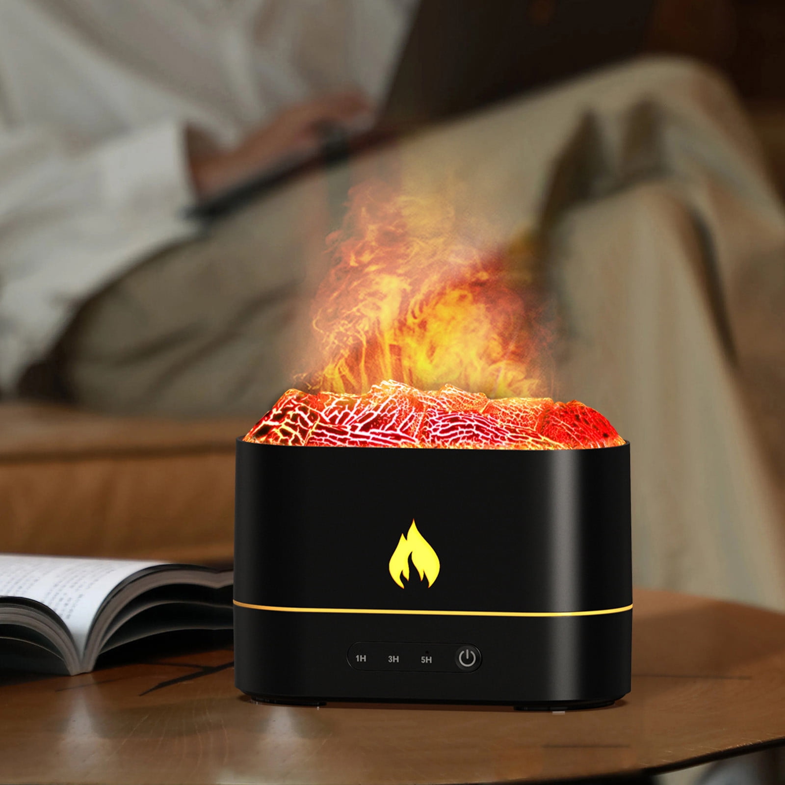 YZEGDCH Cool Mist Humidifier Clearance,250Ml Flame Volcano Humidifier Aromatherapy Machine,Quiet Vaporizer Humidifiers for Home,Baby Room