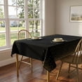 thumbnail image 5 of Plastic Table Cloth Disposable 6 Pack, 54 x 108 Inch, Black, Gold Dot, for Party Picnic Wedding, 5 of 9