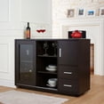thumbnail image 2 of Bowery Hill Wine Rack Buffet in Cappuccino, 2 of 5