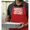 thumbnail image 4 of ThisWear Best Grillin Paw Paw Ever Funny Apron for BBQ Barbecue Grilling Two Pocket Apron Red, 4 of 7