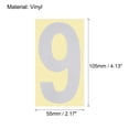 thumbnail image 2 of Uxcell Reflective Mailbox Numbers Sticker 0 - 9 Adhesive Address Number Silver 4.13", 2 of 4