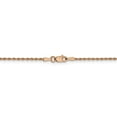 thumbnail image 4 of Leslie's 14K Rose Gold 1.5mm Diamond-Cut Rope Chain (Weight: 3.78 Grams, Length: 18 Inches), 4 of 4