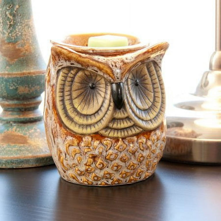 ScentSationals Spotted Owl Full-Size Wax Warmer Starter Set 