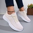 thumbnail image 4 of Rokment Orthopedic Walking Running Shoes for Women Breathable Mesh Arch Support Ortho Fitness Workout Jogging Trainning Driving Tennis Sneakers Beige Size 7, 4 of 7