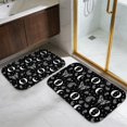 thumbnail image 5 of Butterfly and Moon Gothic Pattern Bath Mat Set Of 2,Non-Slip Rug for Bathroom,Kitchen,Bedroom,Entrance, 30x17 and 23.5x15.7 Inches, 5 of 5