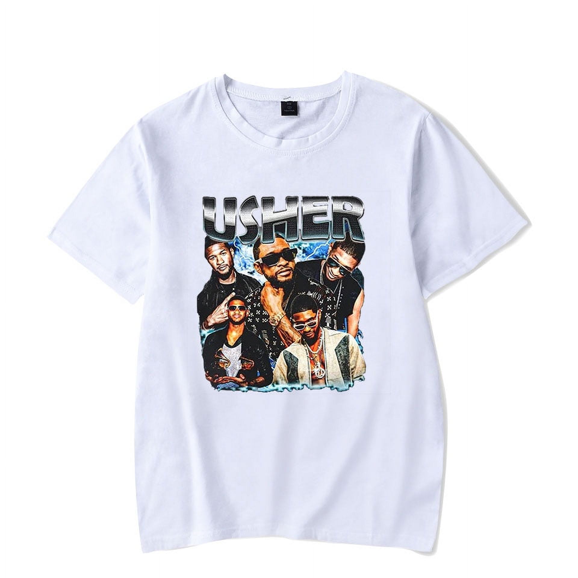 Usher Rapper Bootleg Shirt Retro Usher Graphic Tee For Fan Merch Unisex Trend Casual Top - image 5 of 6