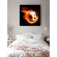 thumbnail image 6 of Flame Billiards Canvas Wall Art, Sports Black Background Abstract Art Framed Wall Decor Modern Artwork Prints Painting for Living Room, Bedroom, Kitchen & Cafe Decor 24x24 Inch, 6 of 9
