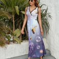thumbnail image 3 of Lavender Vestido Sin Mangas Vestidos Para Mujer, Vestido Suelto De Verano 2025, 3 of 5