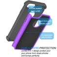 thumbnail image 4 of iPhone 7 Case, Apple iPhone 8 Case, Njjex [Purple/Black] 2-Piece Shockproof Rugged Rubber Anti-Slip Plastic Hard Cover Phone Case for iPhone 7 (2016) / iPhone 8 (2017), 4 of 4