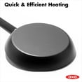 thumbnail image 6 of OXO Obsidian Pre-Seasoned Carbon Steel Induction Safe 10" Frying Pan and Skillet with Silicone Sleeve, Black, 6 of 9