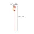 thumbnail image 2 of MasteelfCA 100Pcs Party Disposable Fruit Picks Loop Cocktail Picks Simple Bamboo Food Forks, 2 of 8