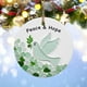 thumbnail image 4 of Adorno de la amistad en forma de corazón de vidrio marino, adorno colgante de acrílico para árbol de Navidad o el hogar, símbolo de amor y optimismo, recuerdo artesanal., 4 of 4