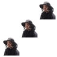 thumbnail image 4 of Gorra de Pesca de Poliéster Qarigey Flat-top Hombres Mujeres Color Verde Caqui Negro Gris, 4 of 6