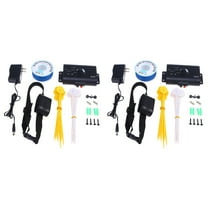 2 Sets Underground Electric Dog Fence System Waterproof Collars For Dog with US-plug