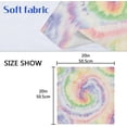 thumbnail image 6 of Cloth Napkins 4PCS Tie Dyed Rainbow Dinner Table Napkin Decorative for Family Party Restaurant Wedding Use 20 Inch Washcloth Gift, 6 of 7