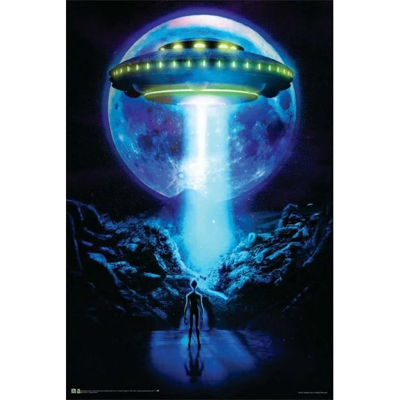 Space Road by Jonathan Gay - Non-Flocked Blacklight Poster 24" x 36"