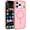 Pink, variant on Allytechgroup for iPhone 17 Pro Max Back Cover Case, Shock-Absorbent Anti-Fingerprint Non-Slip Rugged Slim Lightweight Shockproof Protective Back Cover for iPhone 17 Pro Max, Orange