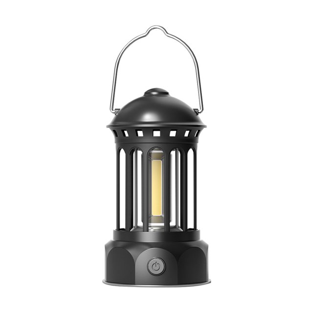 Linterna Portátil Lámpara Luz de emergencia COB 1200mAh de césped retro Durable con gancho para viajes al aire libre