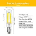 Ampoule LED Ruiandsion E10 10-30V - Blanche 6000K - Super Lumineuse - Pour Lampe Torche, Vélo