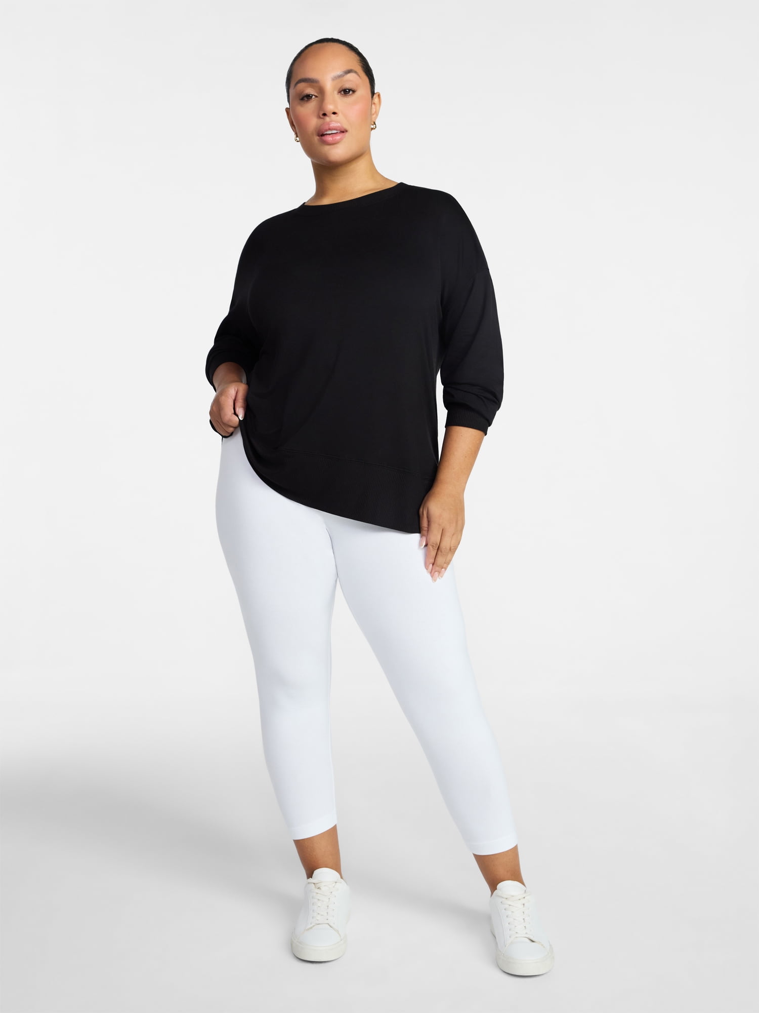 Time and Tru Women's Capri Leggings, XS-XXXL