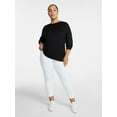 thumbnail image 4 of Time and Tru Women's Capri Leggings, XS-XXXL, 4 of 6