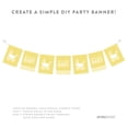 thumbnail image 3 of Yellow Chevron Print Baby Shower Party Signs & Banner Decorations, 20-Pack, 3 of 3
