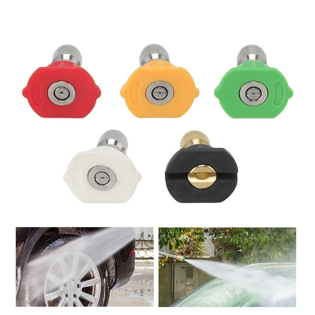 Pressure Washer Tips, 5 Pack Pressure Washer Nozzle Multiple Degrees Power Washer Head, 2.5 GPM